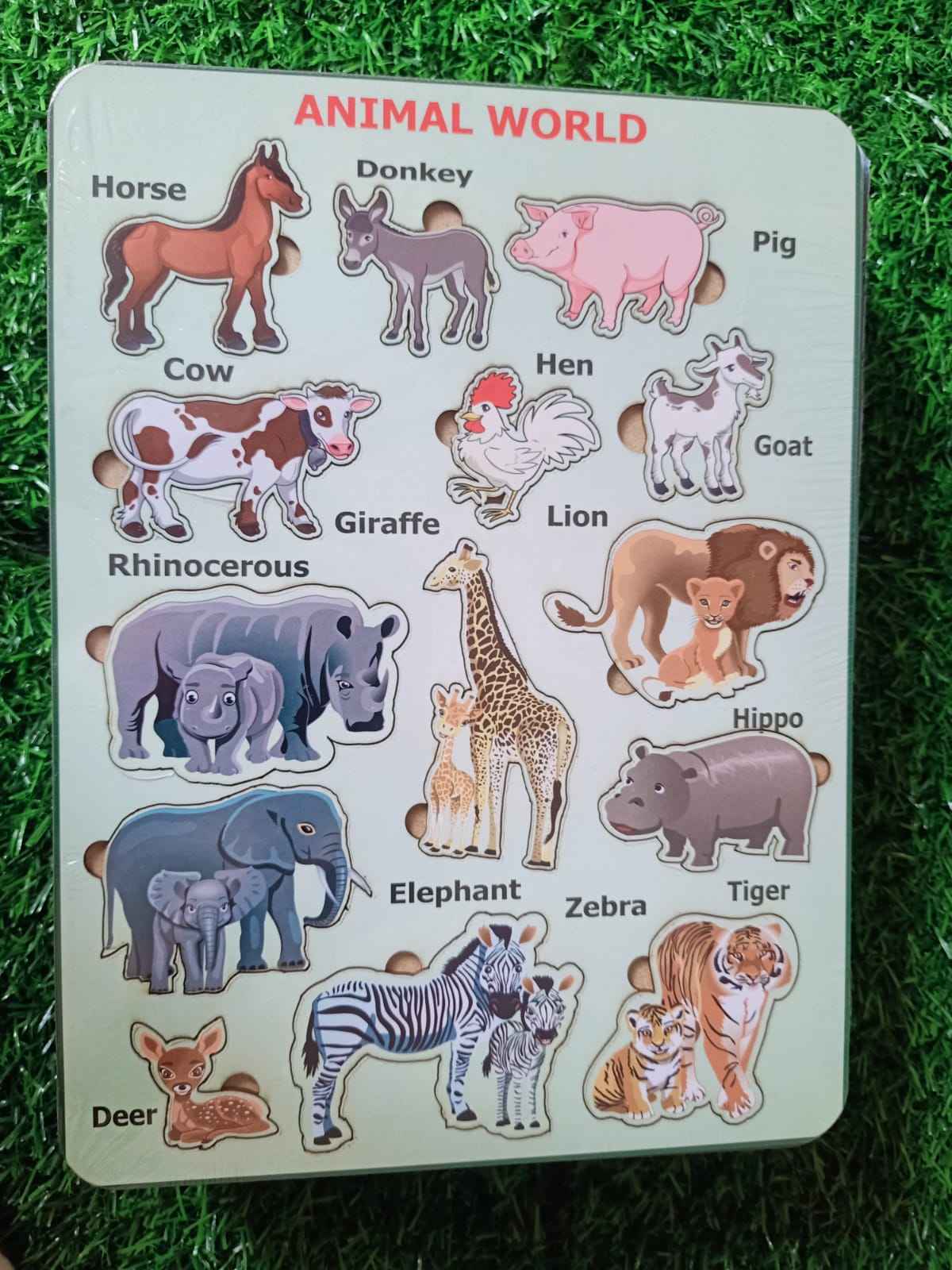 Montessori board animal world